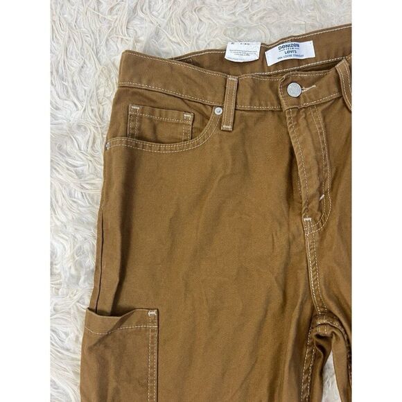 NWT Denizen Levi's Brown Vintage Utility 90's Loose Straight Jeans Women Size 8 - Picture 11 of 11